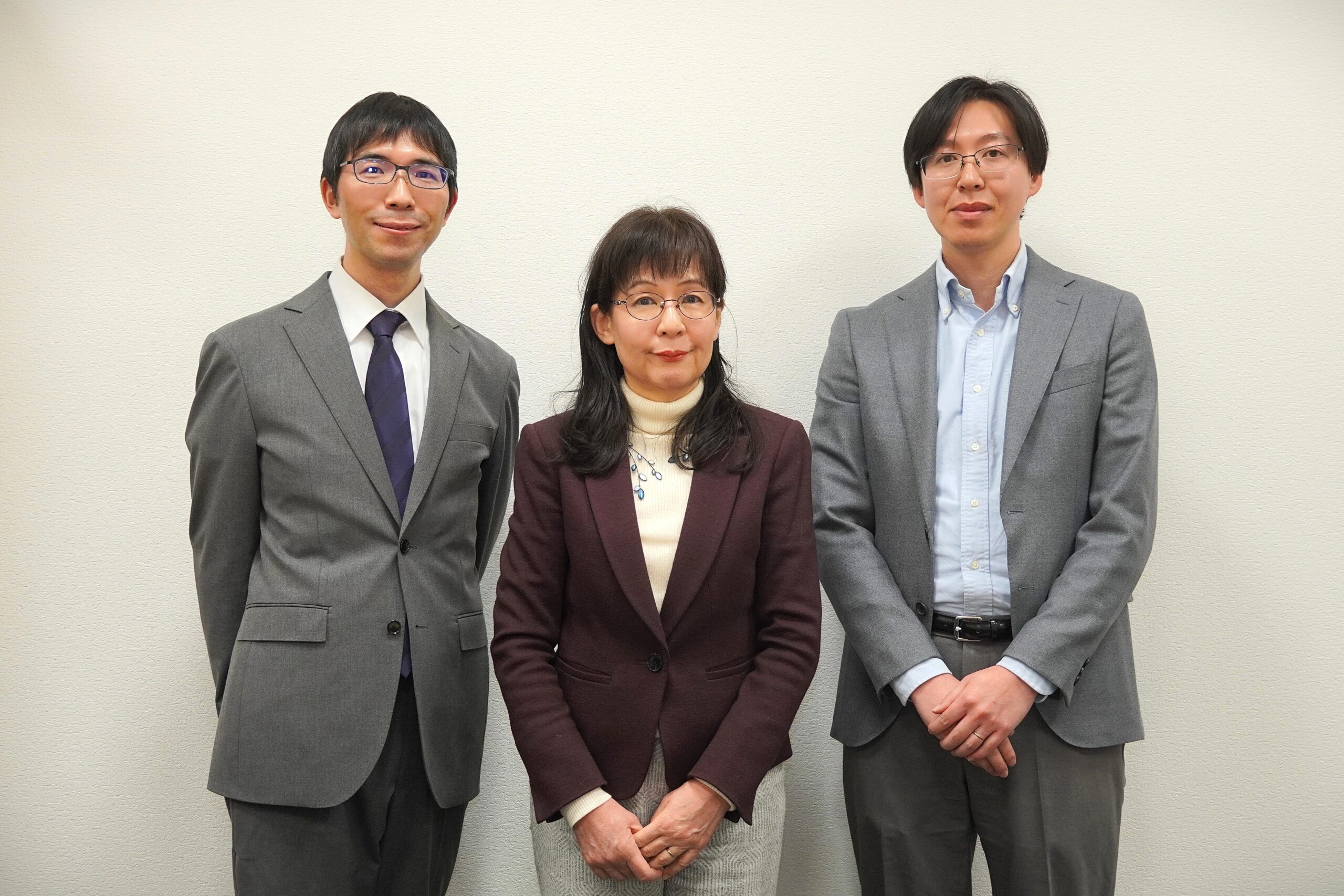 井関涼子教授、山根崇邦教授、事務局の高木佑一さん（福島大学）へのインタビュー